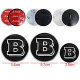 38/57mm Mercedes Benz Brabus ABS Car Front Hood Cover Emblem Badge Sticker