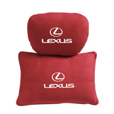 For Lexus Car Comfort Suede Neck Care Waist Pillow Interior Accessories