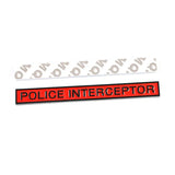 Ford Police Interceptor Metal Car Rear Sticker Auto Body Side Emblem Badge Decal
