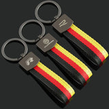 Volkswagen VW R Nylon Webbing Car Keychain Pendant Key Chain Holder