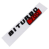 Mercedes Benz BITURBO 700 800 900 Logo ABS Car Rear Sticker