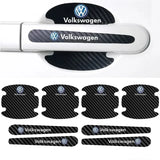 Volkswagen VW Carbon Fiber Car Door Bowl Handle Anti-collision Protective Stickers Scratches Film