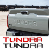Car Rear Decoration Trunk Carbon Fiber Sticker for  Tundra 2022 3D Soft Decals Glue Badge Automotive Styling Accessories