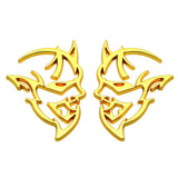 2pcs Dodge Hellcat Metal Car Rear Sticker Auto Body Emblem Decal