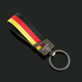 Mercedes Benz Nylon Webbing Car Keychain Holder Keyring