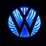 For Volkswagen VW Golf Polo Beetle CC MK7 MK5 Jetta Tiguan Touran Passat 3D LED Car Front Emblem Badge Bright Sticker Accessories