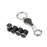 4pcs/set Lexus Logo Carbon Fiber Car Air Valve Stem Caps Auto Tyre Valve Covers with Wrench