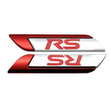 2pcs Honda RS Logo Metal Car Side Sticker Emblem Badge Decal Auto Body Decoration