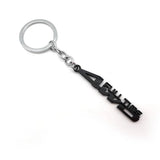 Toyota 4WD Full Time Metal Car Key Rings Keychain Pendant