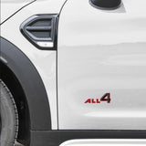 ALL 4 Metal Logo Emblem Auto Sticker ALL4 Badge for MINI COOPER JCW R60 R61 F60 Cooper S Countryman Paceman Car Accessories