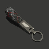 BMW M Power Metal Car Keychain Oxford Webbing Key Rings