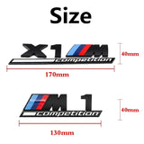 BMW M1 M2 M3 M4 M5 M6 X1M X2M X3M X4M X5M X6M Competition Car Rear Sticker Emblem Badge