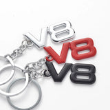 Honda V8 Logo Metal Car Key Rings Keychain Pendant