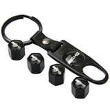 4pcs/set Mercedes Benz AMG Logo Car Air Valve Stem Cap Auto Tyre Valve Covers with Keychain