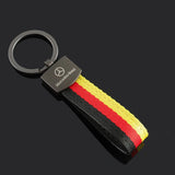 Mercedes Benz Nylon Webbing Car Key Chain Holder Keyring Pandant