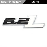 Ford 6.2L Logo Metal Car Rear Sticker Auto Body Side Fender Emblem Badge Decal