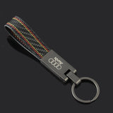 Audi Metal Carbon Fiber Car Keychain
