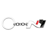 Hyundai N Logo Metal Car Key Rings Keychain Pendant
