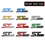 6x2.1cm Ford ST Line Metal Car Side Sticker Trunk Emblem Badge Decal