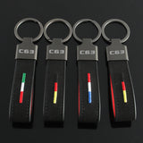 Mercedes Benz C63 Logo Suede Car Keychain Keyring