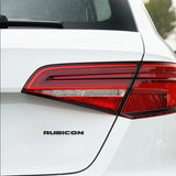 Jeep Rubicon Metal Car Rear Sticker Auto Body Side Emblem Badge