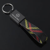 Mercedes Benz AMG Oxford Webbing Car Keychain Keyring