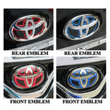 Epoxy Car Front Emblem Decals Rear Trunk Sticker for Toyota