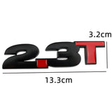 Ford 2.3T Logo Metal Car Rear Sticker Auto Body Emblem Badge Decal