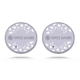 2pcs MG Logo Car Water Coasters 7-color LED Light Cup Mat Holder