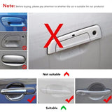 8PCS Toyota GR Sport Car Door Bowl Handle Anti-collision Protective Stickers Scratches Film