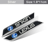2pcs Lexus Car Fender Side Stickers Trunk Anti-scratch Decal