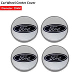 4pcs/set 54/55/59/66/68mm Ford RS Car Wheel Center Hub Caps Hub Covers