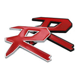 Car Front Grille Sticker Auto Body Side Decal Badge R Logo for Honda Crosstour Odyssey Insight Elysion CRZ Vezel City Civic