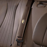 2pcs 33cm Chevrolet Logo Suede Car Seat Safety Belt Pads Shoulder Protection Cover