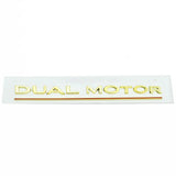Tesla DUAL MOTOR Logo ABS Car Rear Sticker Emblem Badge Decal