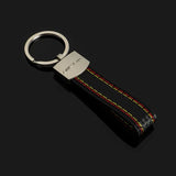 Mercedes Benz AMG Metal Leather Car Keychain Auto Key Holder Pendant
