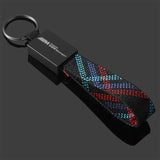BMW M Power Oxford Webbing Car Keychain Pendant