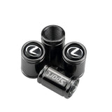 4pcs Lexus Logo Tire Valve Caps