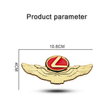 Lexus Metal Wings Car Rear Sticker Auto Window Emblem Badge Decal