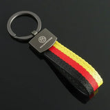 Volkswagen VW R Nylon Webbing Car Keychain Pendant Key Chain Holder