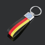 Volkswagen VW Nylon Webbing Car Keychain Pendant Key Chain Holder