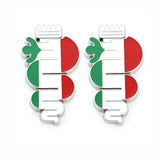 2pcs Alfa Romeo Snake Metal Car Body Sticker Emblem Badge Decal