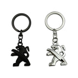 Peugeot Logo Metal Car Key Rings Keychain Pendant