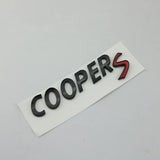 3D Letters Sticker Car Rear Trunk Emblem Accessories for Mini Cooper S Logo R50 R52 R53 R55 R56 F54 F55 F56 F60 Badge Decoration