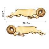 2PCS Dodge Sheep Metal Car Body Side Sticker Trunk Emblem Badge Decal