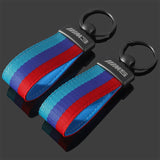 BMW M Power M3 M5 Nylon Webbing Car Keychain Pendant