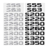 Mercedes Benz S55 S63 S200 S220 S250 S260 S300 S320 S350 ABS Car Rear Stickers Decal