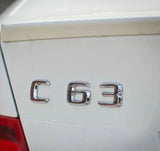 Mercedes Benz E63 C63 ABS Car Rear Decals Badge Sticker