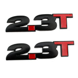Ford 2.3T Logo Metal Car Rear Sticker Auto Body Emblem Badge Decal