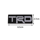 Metal Car Trunk Badge Rear Sticker for TRD Logo Corolla Rav4 Prius Camry Land Cruiser Highlander Yaris Auris Emblem Decal